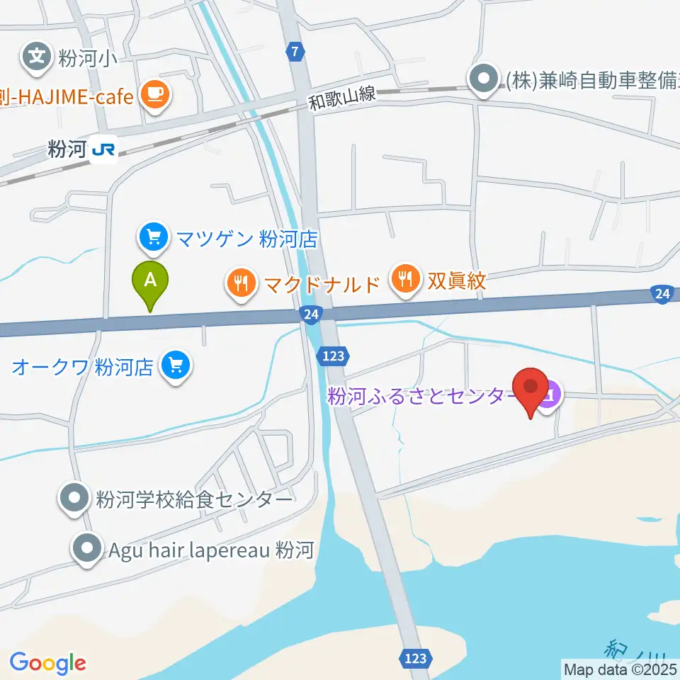 粉河ふるさとセンター周辺のホテル一覧地図