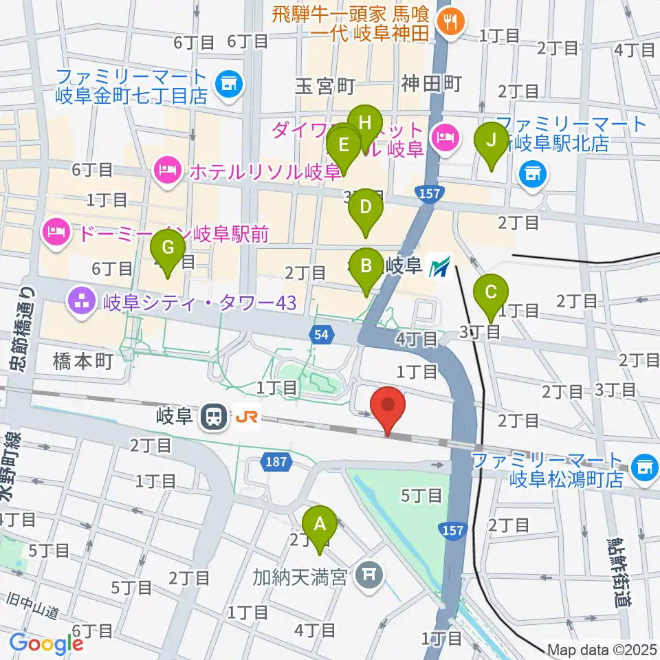 ハートフルスクエアーG周辺のホテル一覧地図