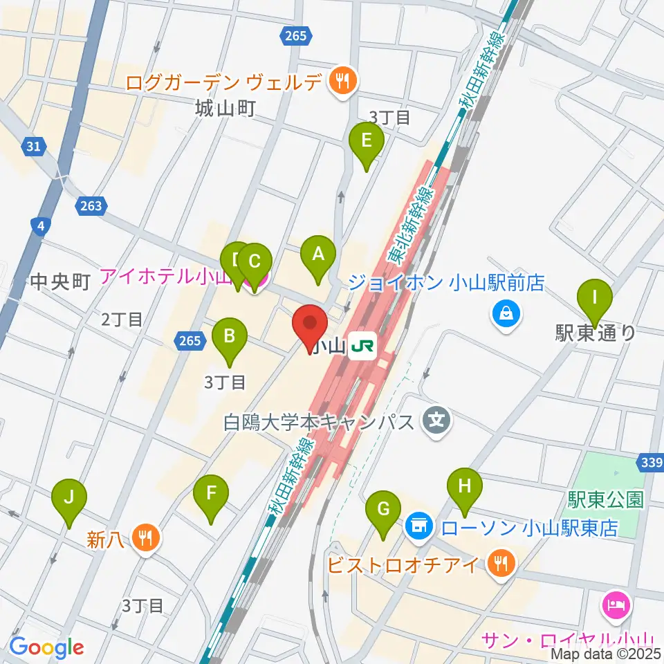 おーラジ周辺のホテル一覧地図