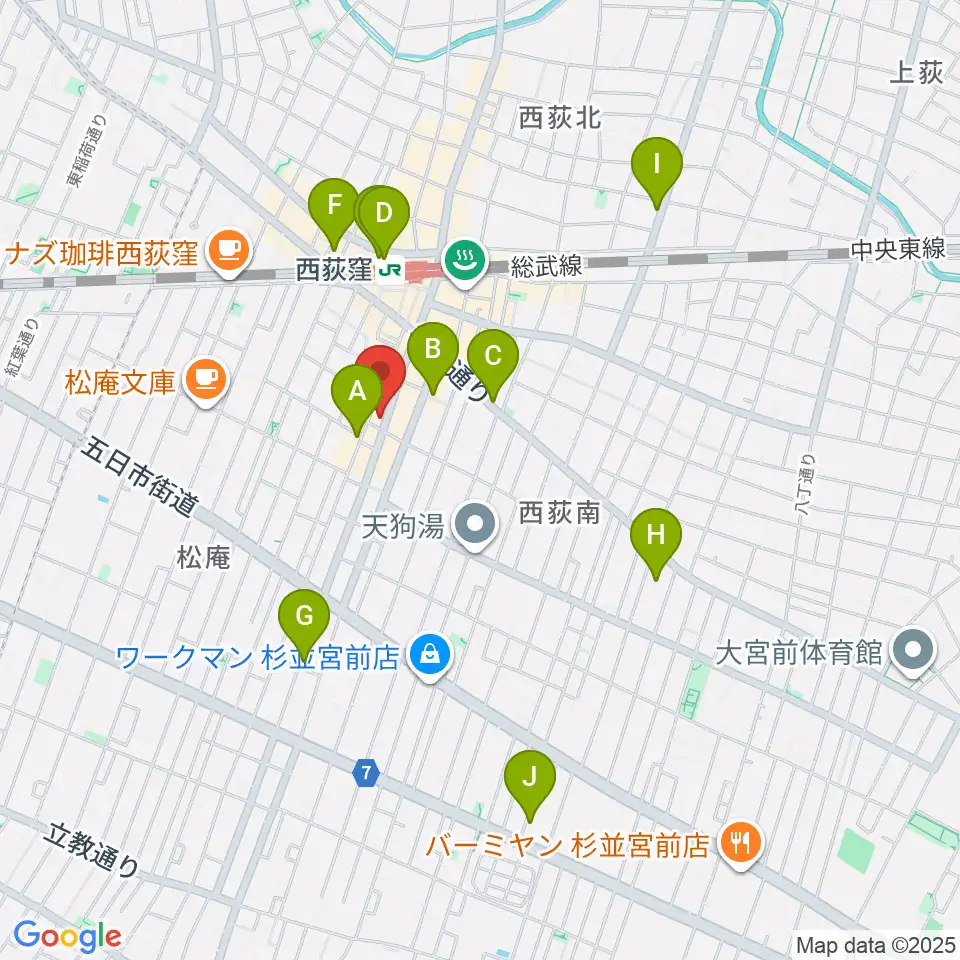ビッグメイドミュージック周辺のホテル一覧地図
