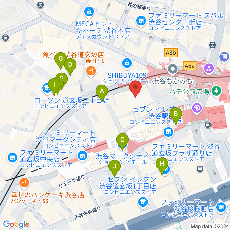 TOHOシネマズ渋谷周辺のホテル一覧地図