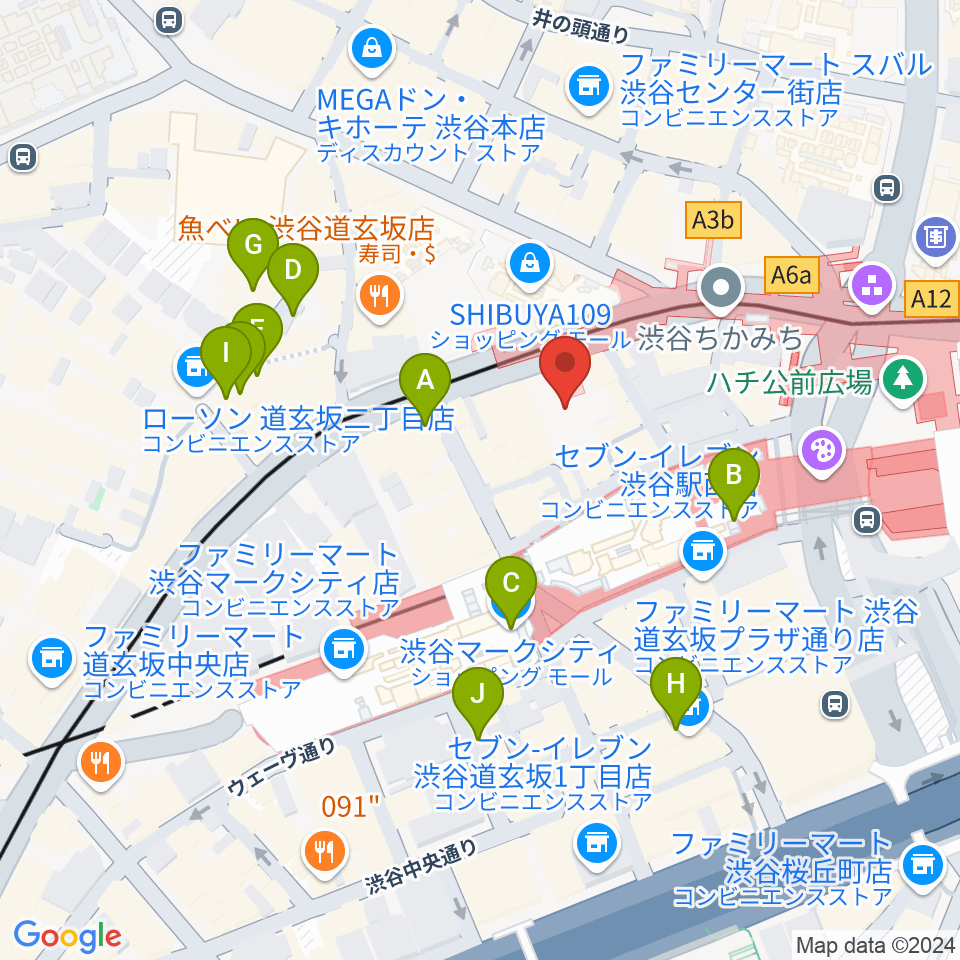 TOHOシネマズ渋谷周辺のホテル一覧地図