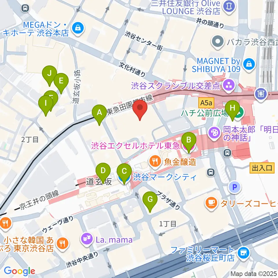 TOHOシネマズ渋谷周辺のホテル一覧地図
