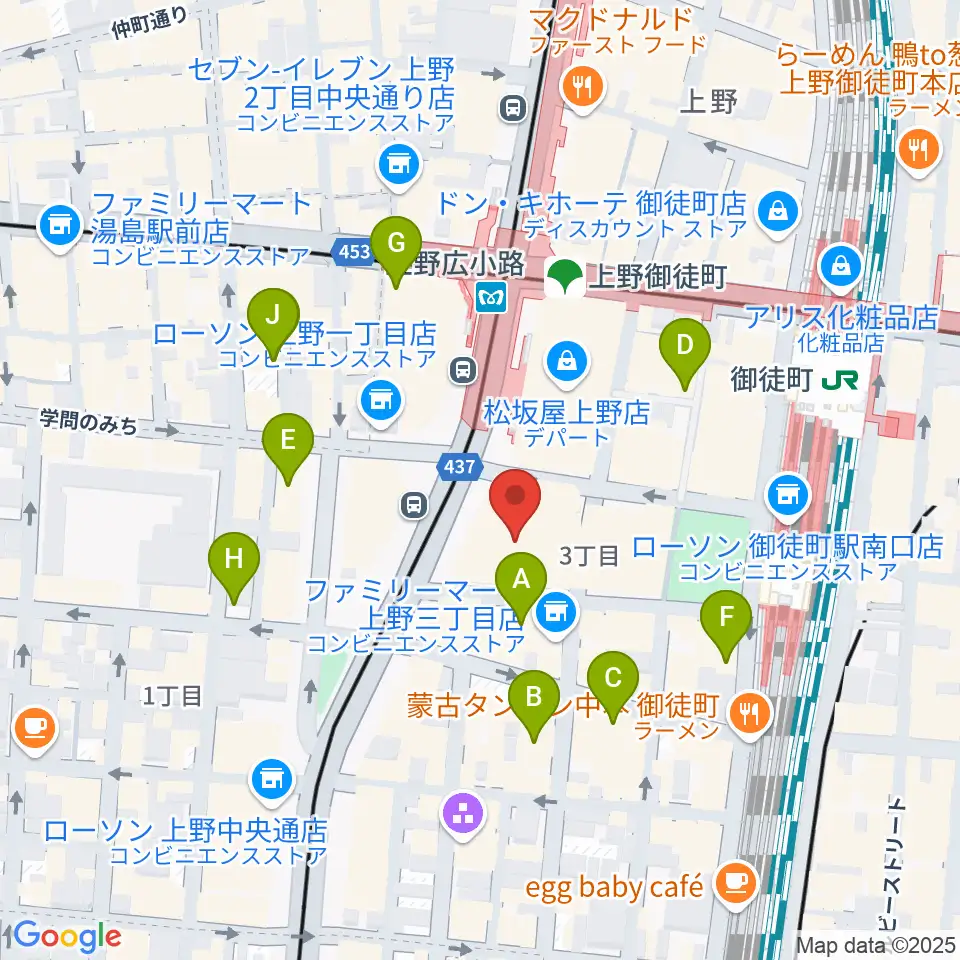 TOHOシネマズ上野周辺のホテル一覧地図