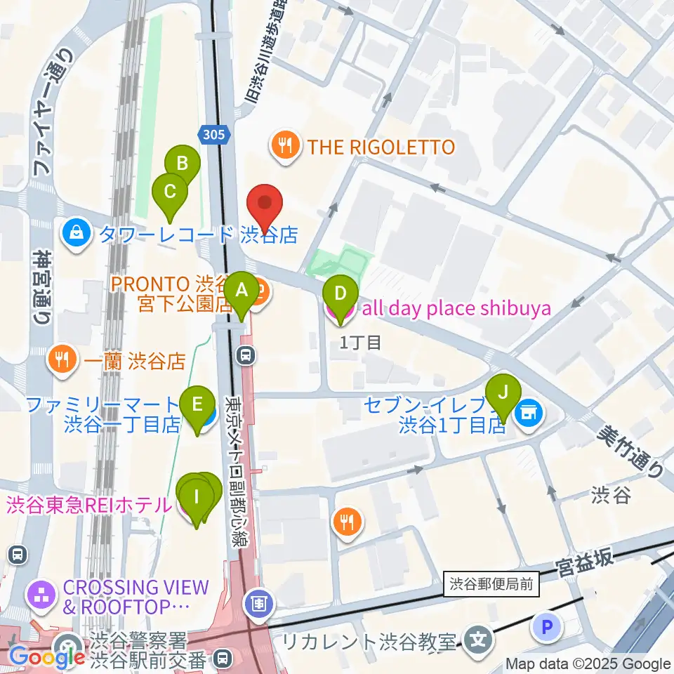 ヒューマントラストシネマ渋谷周辺のホテル一覧地図