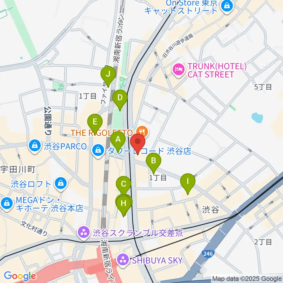 ヒューマントラストシネマ渋谷周辺のホテル一覧地図