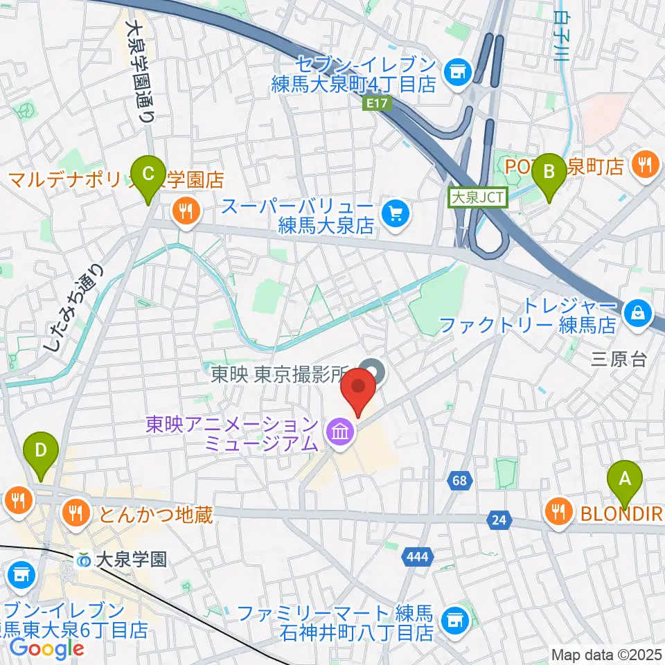 T・ジョイSEIBU大泉周辺のホテル一覧地図
