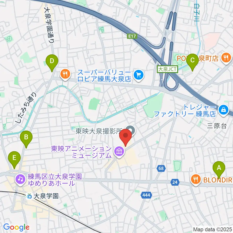 T・ジョイSEIBU大泉周辺のホテル一覧地図