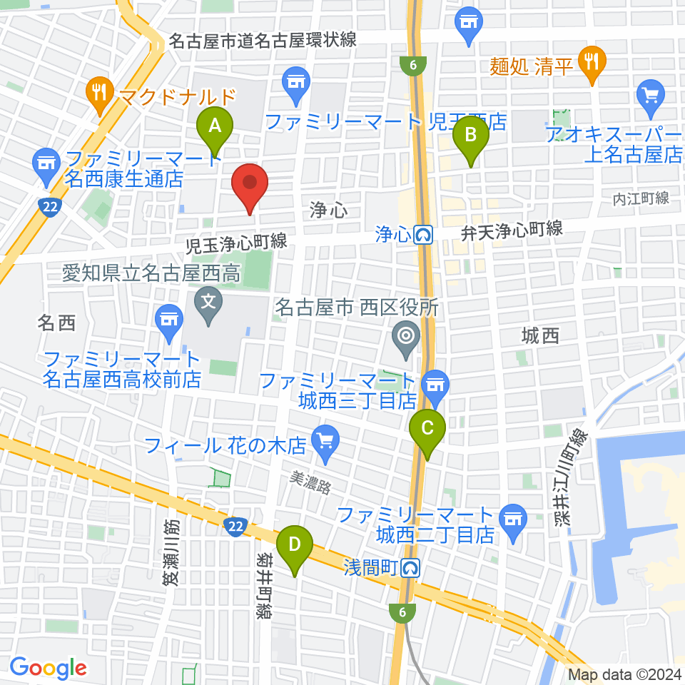 Swon Studio周辺のホテル一覧地図