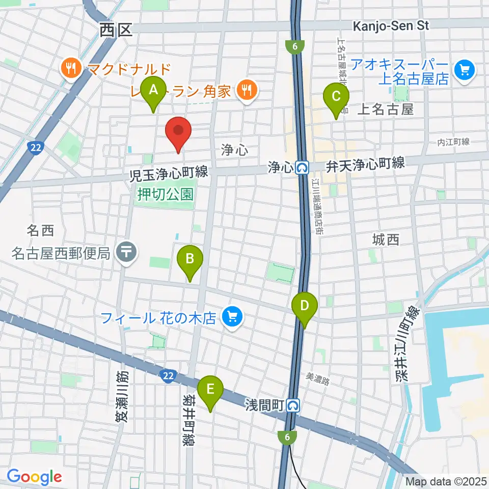 Swon Studio周辺のホテル一覧地図