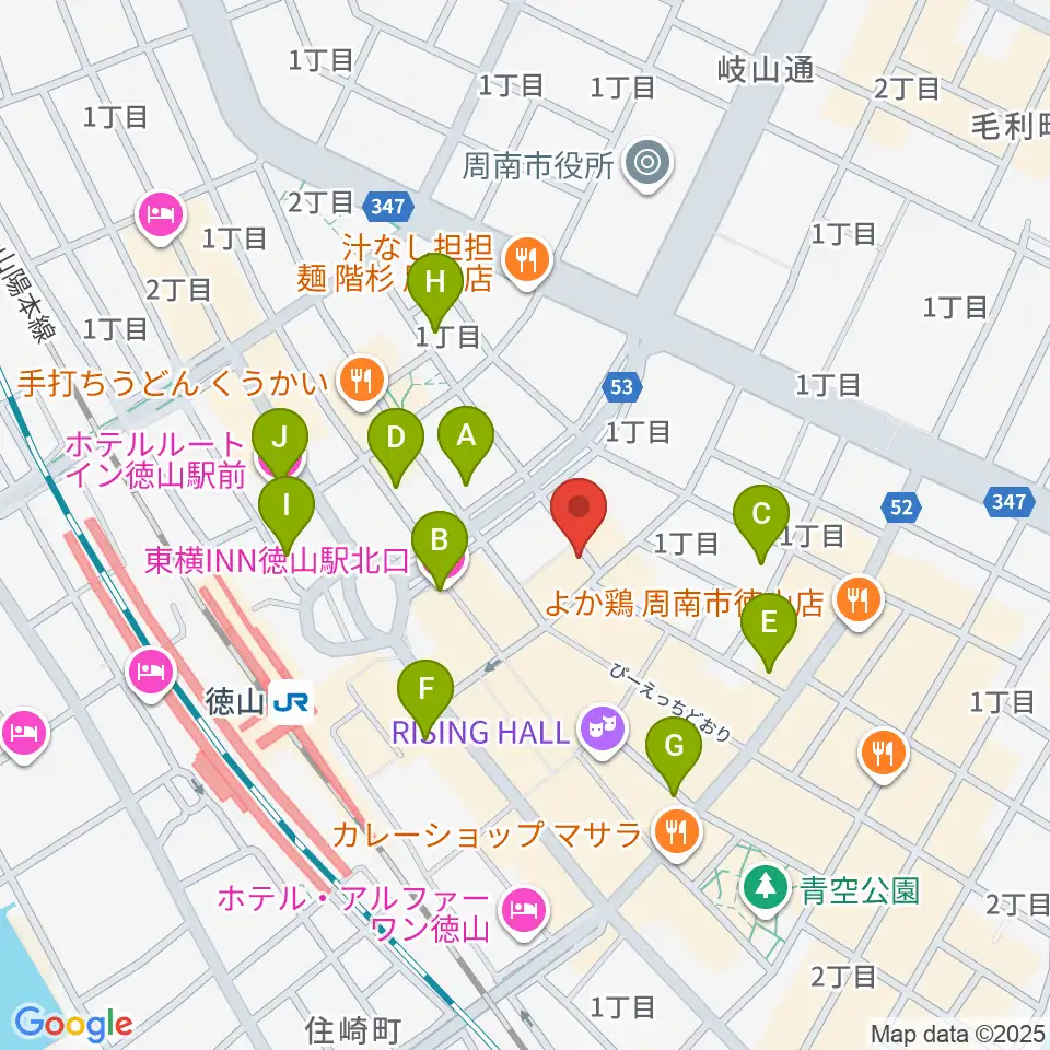 komolier NUA コモリエヌーア周辺のホテル一覧地図