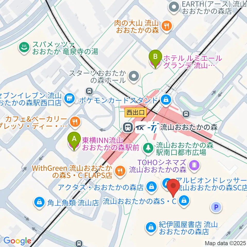 TOHOシネマズ流山おおたかの森周辺のホテル一覧地図