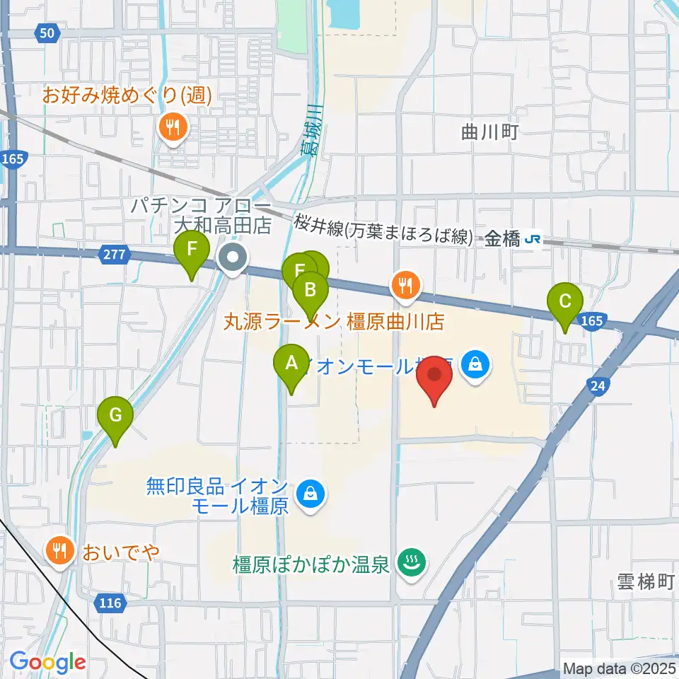 TOHOシネマズ橿原周辺のホテル一覧地図