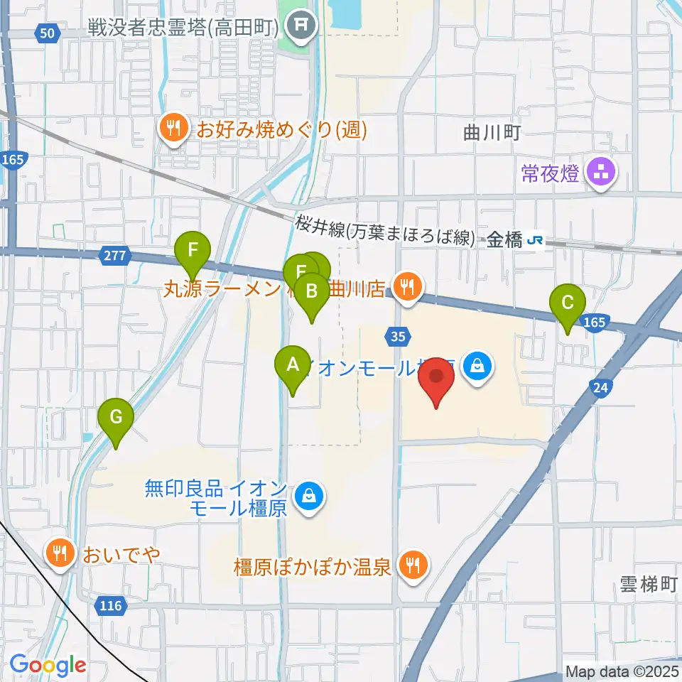 TOHOシネマズ橿原周辺のホテル一覧地図