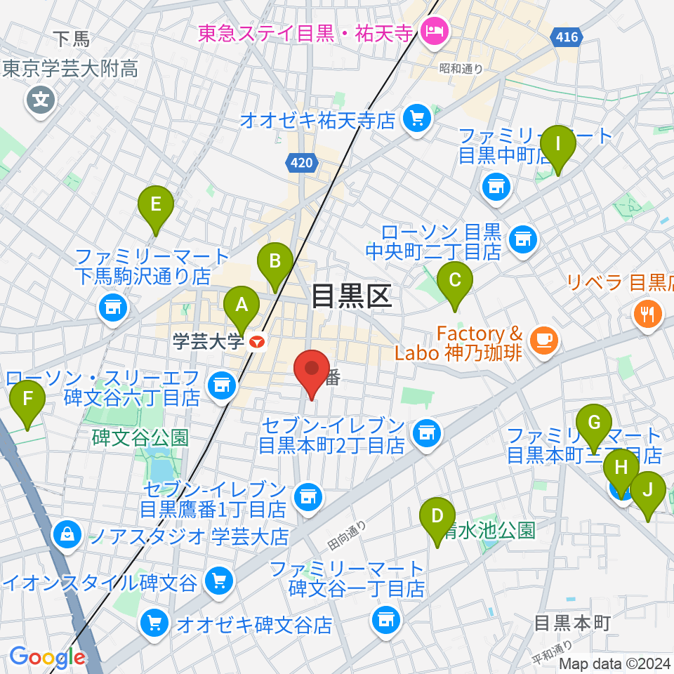 フォレストミュージック周辺のホテル一覧地図