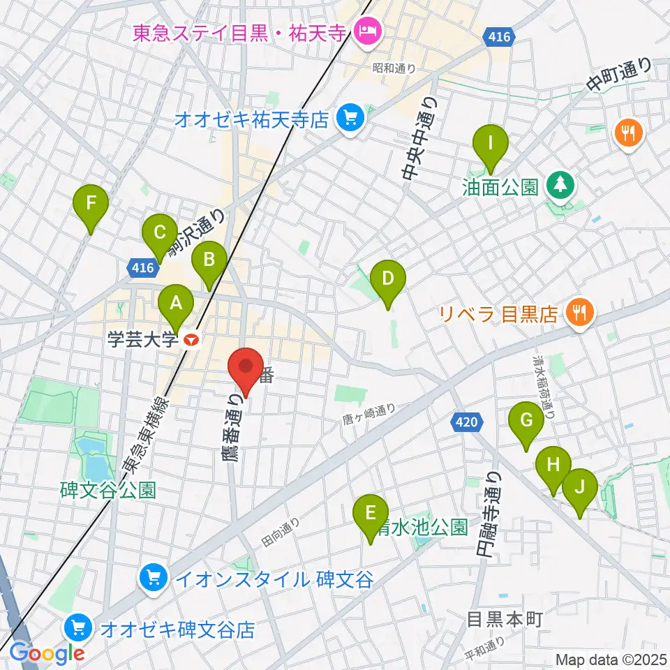 フォレストミュージック周辺のホテル一覧地図