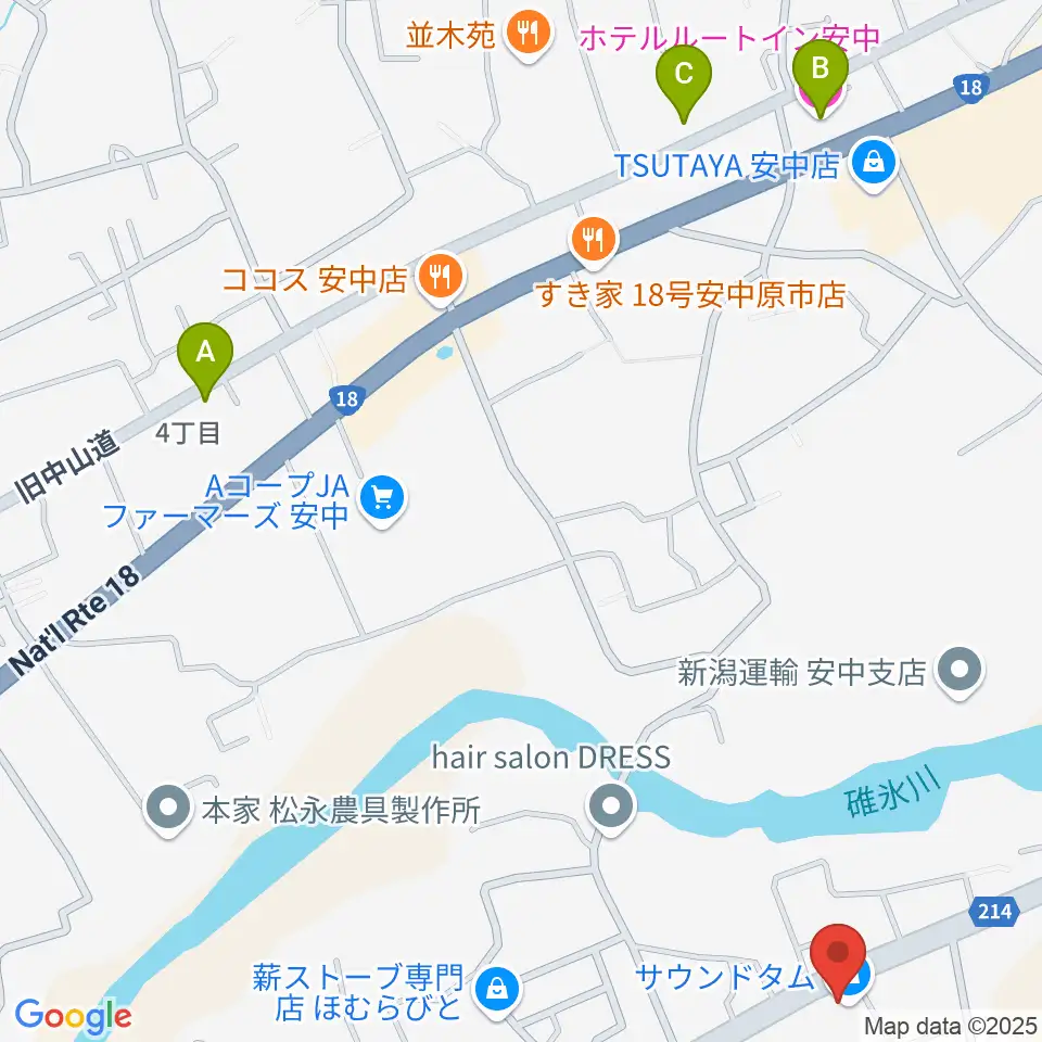 サウンドタム周辺のホテル一覧地図
