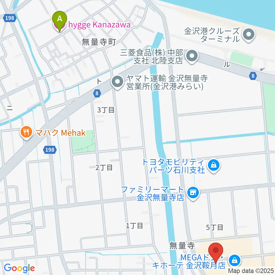 シネマワールド金沢周辺のホテル一覧地図