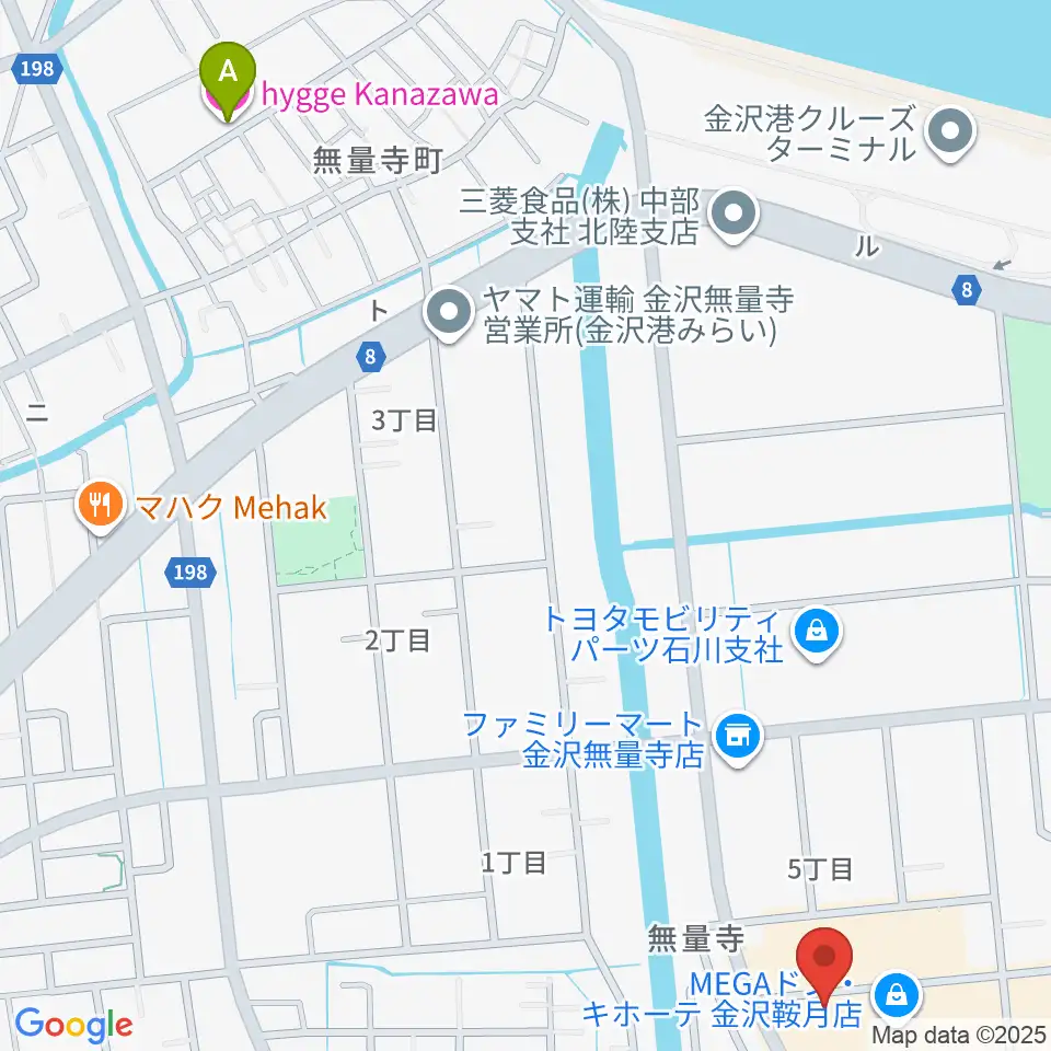 シネマワールド金沢周辺のホテル一覧地図