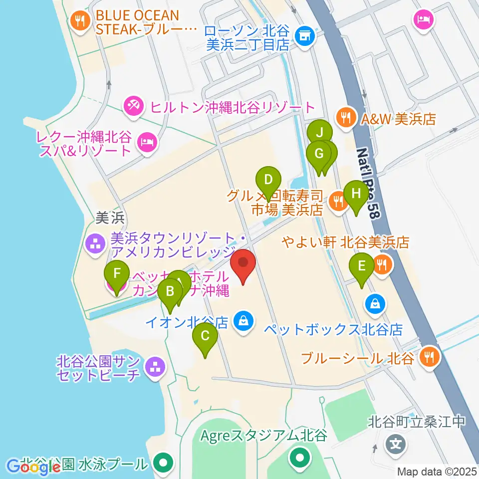 ミハマ7プレックス周辺のホテル一覧地図