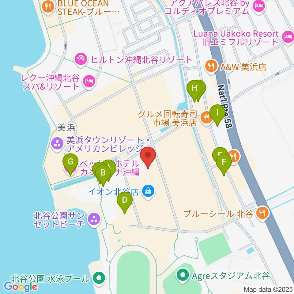 ミハマ7プレックス周辺のホテル一覧地図