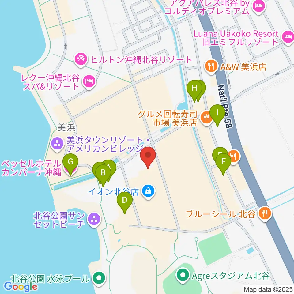 ミハマ7プレックス周辺のホテル一覧地図