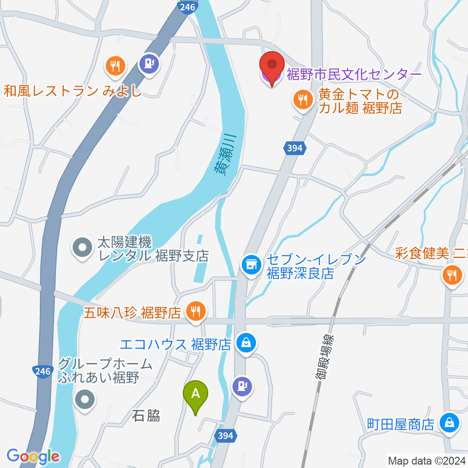 裾野市民文化センター周辺のホテル一覧地図