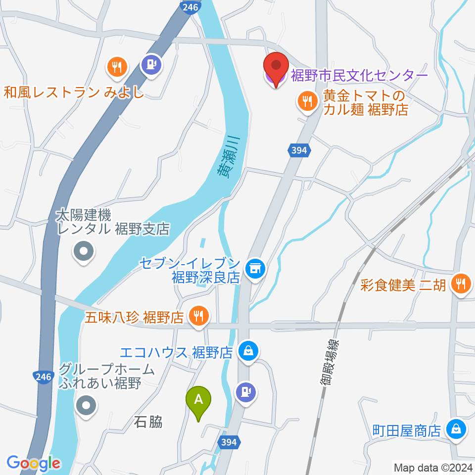 裾野市民文化センター周辺のホテル一覧地図