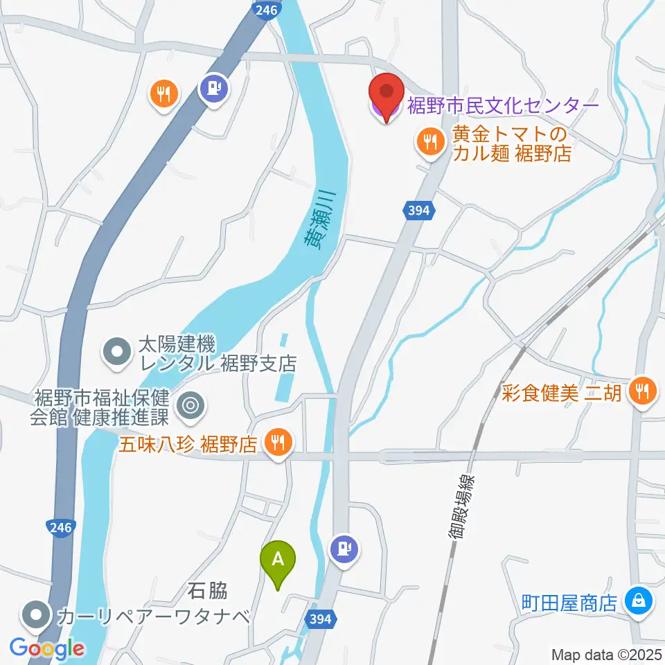 裾野市民文化センター周辺のホテル一覧地図