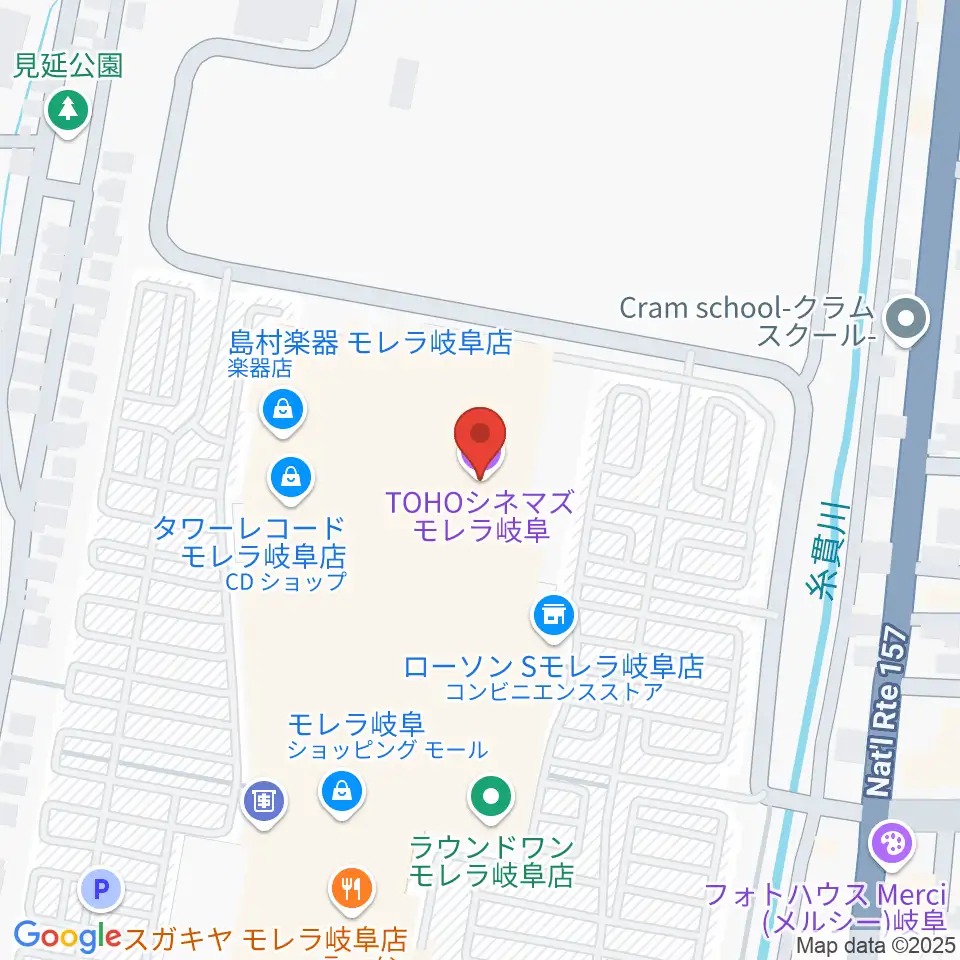 TOHOシネマズ モレラ岐阜周辺のホテル一覧地図