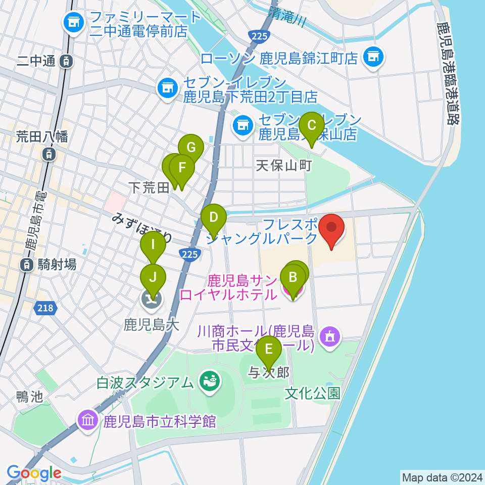 TOHOシネマズ与次郎周辺のホテル一覧地図