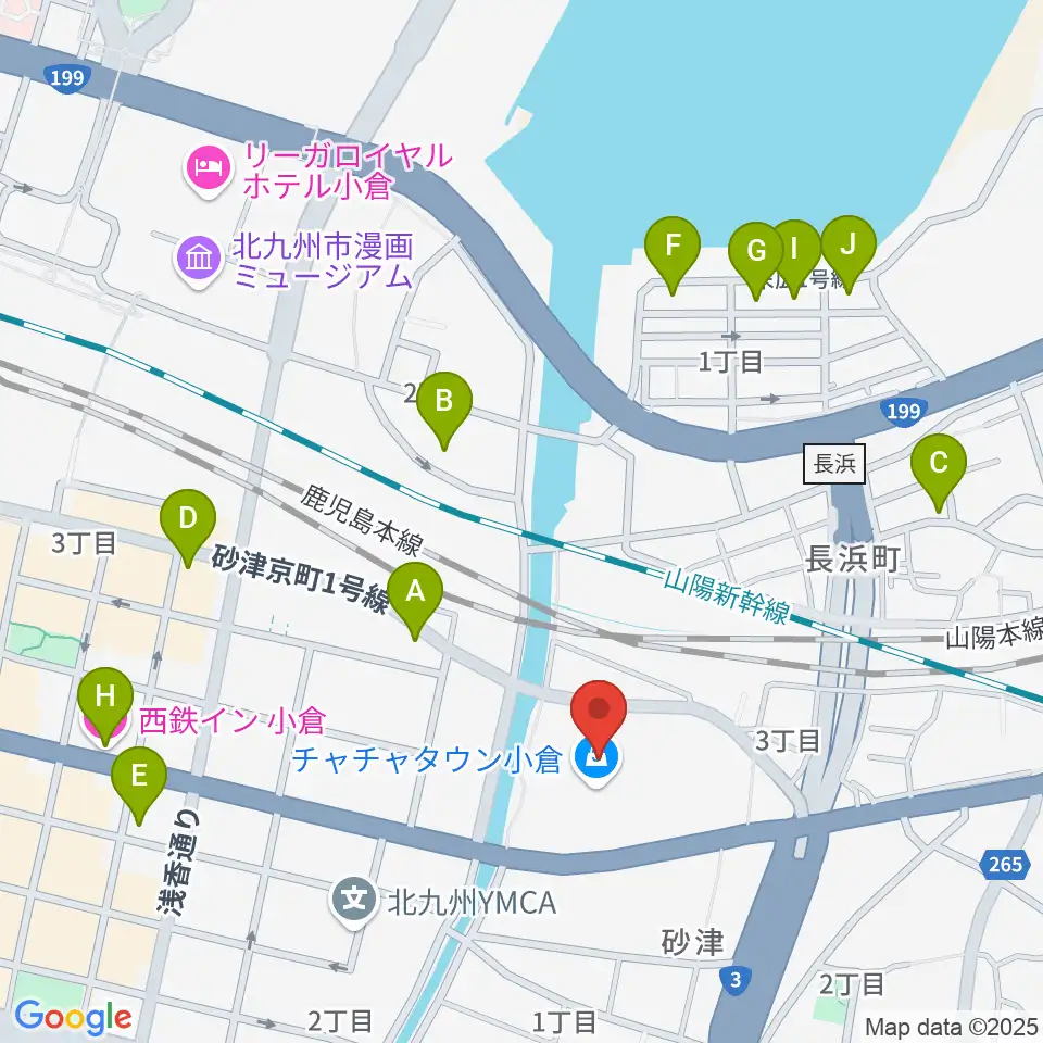 シネプレックス小倉周辺のホテル一覧地図