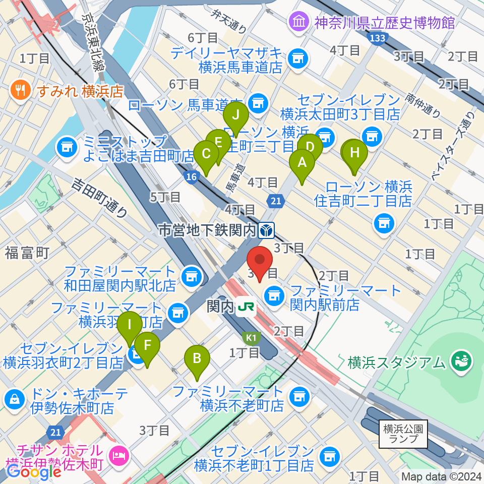 月桃荘スタジオ周辺のホテル一覧地図