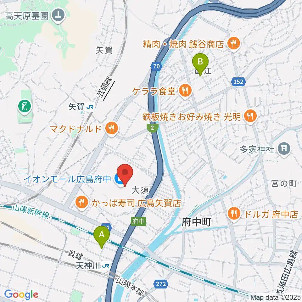 広島バルト11周辺のホテル一覧地図