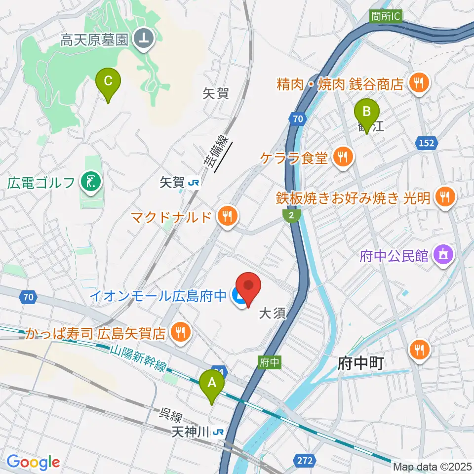 広島バルト11周辺のホテル一覧地図