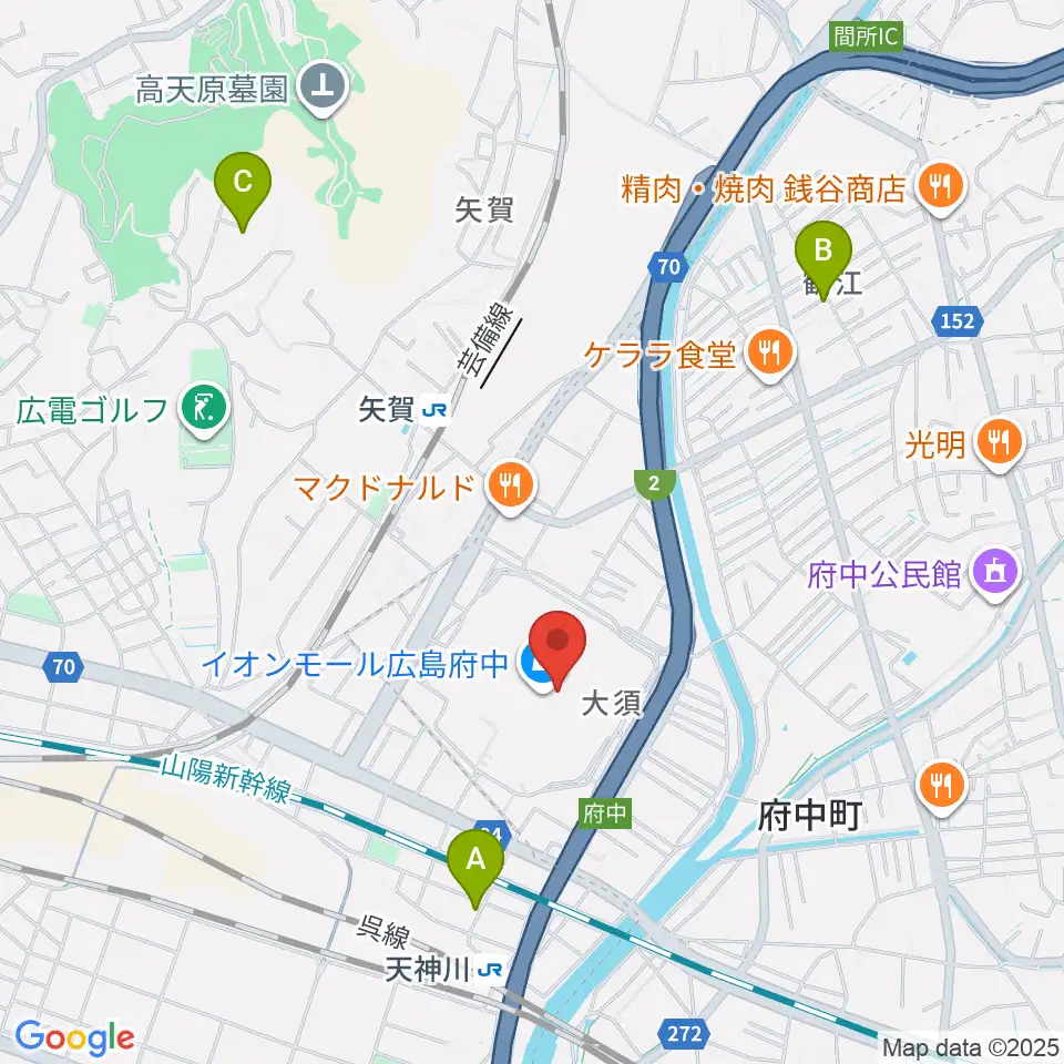 広島バルト11周辺のホテル一覧地図