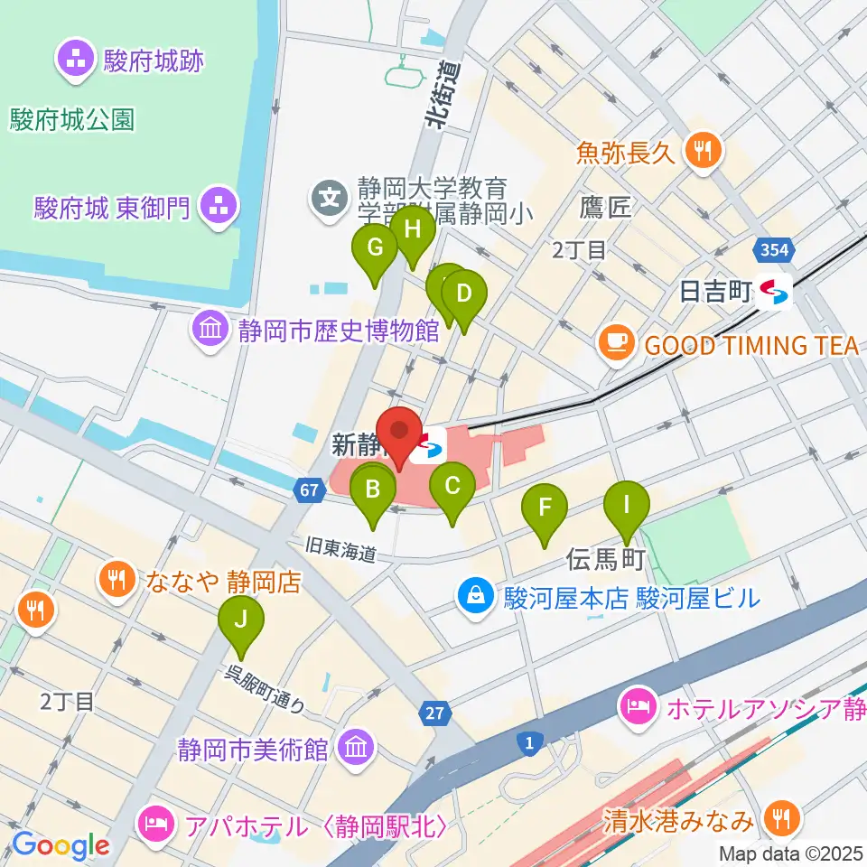 シネシティザート周辺のホテル一覧地図