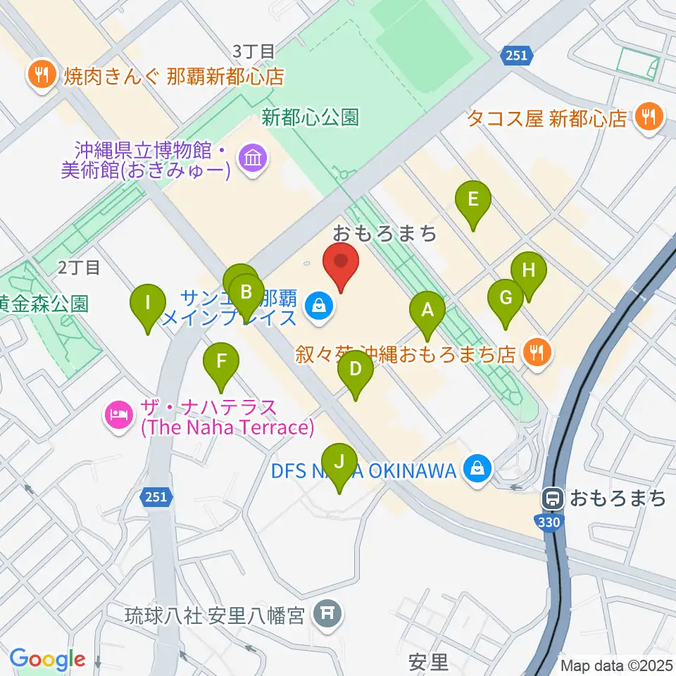 シネマQ周辺のホテル一覧地図