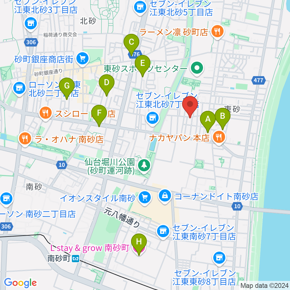 サンテクニカル周辺のホテル一覧地図