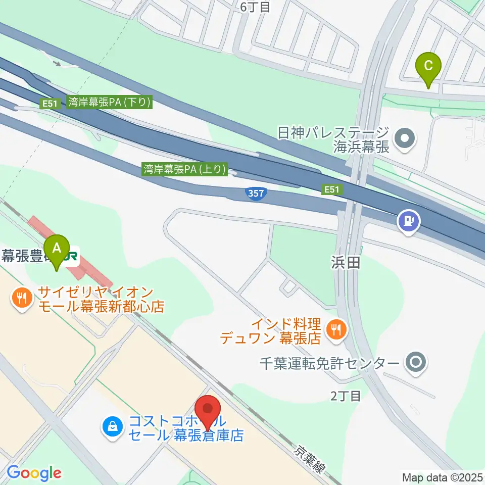 イオンシネマ幕張新都心周辺のホテル一覧地図