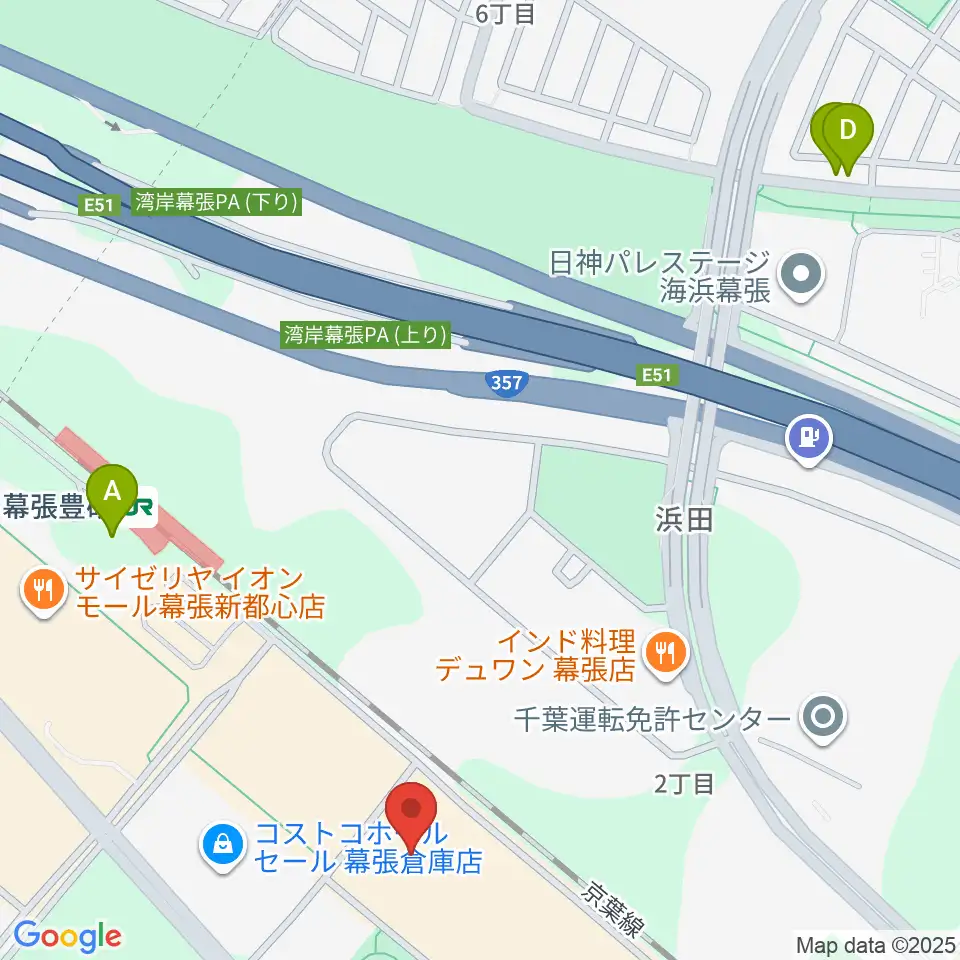 イオンシネマ幕張新都心周辺のホテル一覧地図