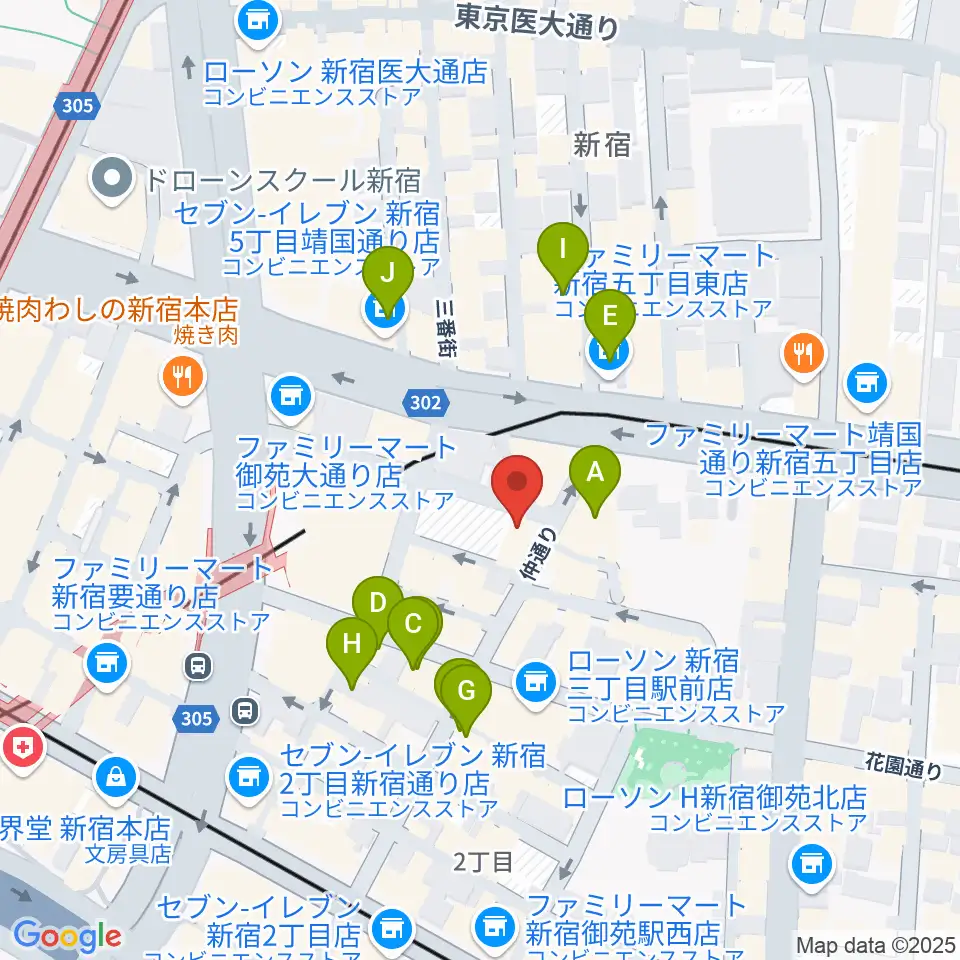 シャンソンの店Kuwa周辺のホテル一覧地図