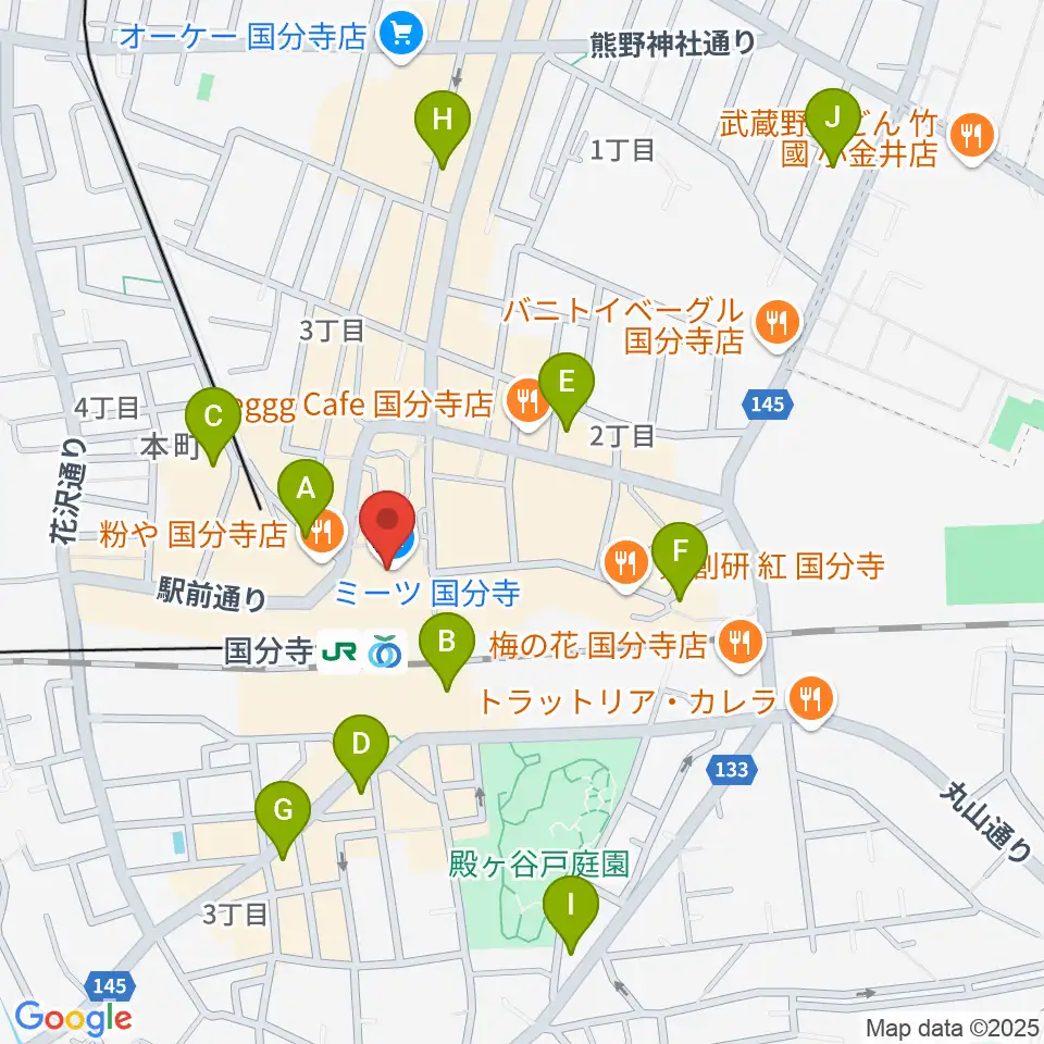 cocobunjiプラザ周辺のホテル一覧地図