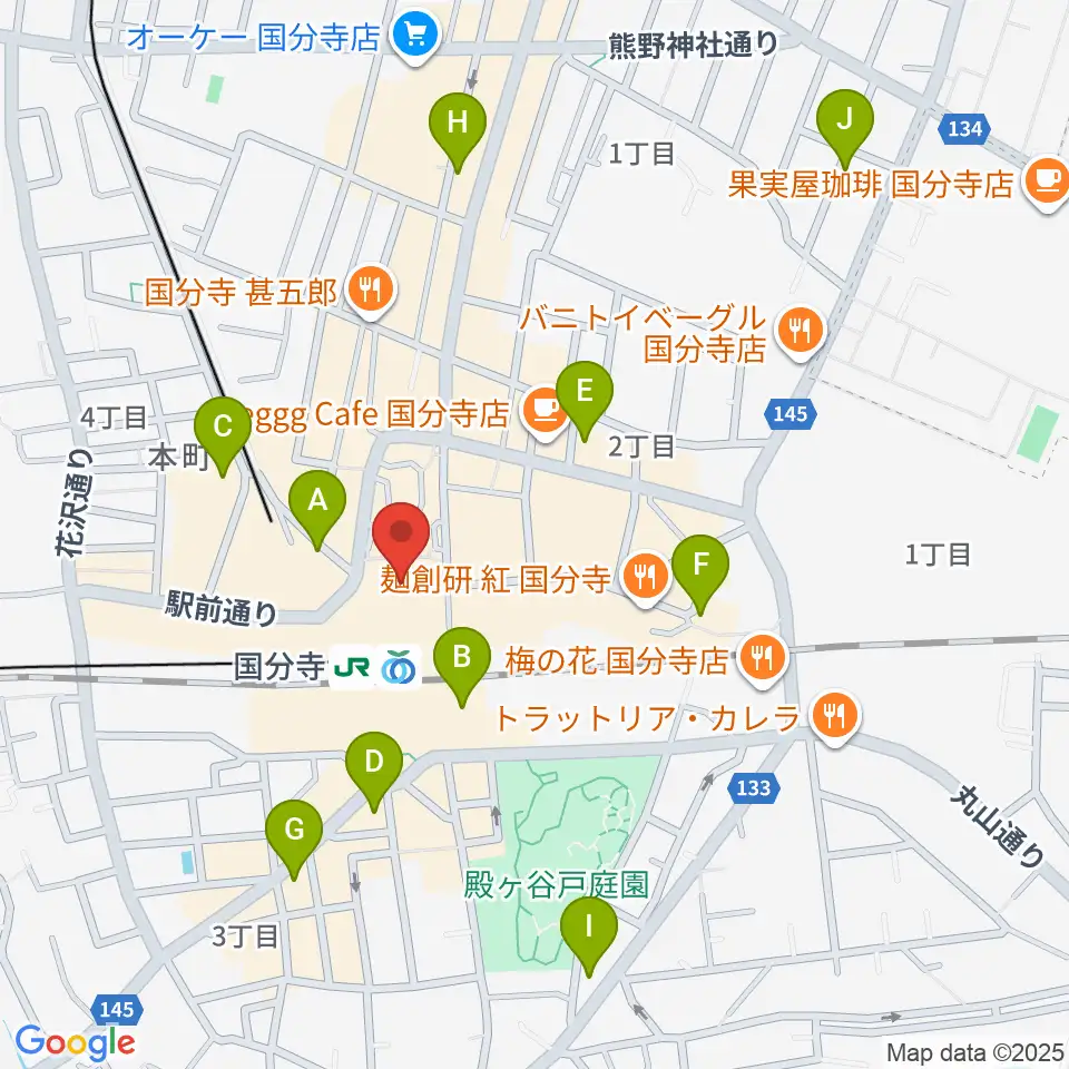 cocobunjiプラザ周辺のホテル一覧地図