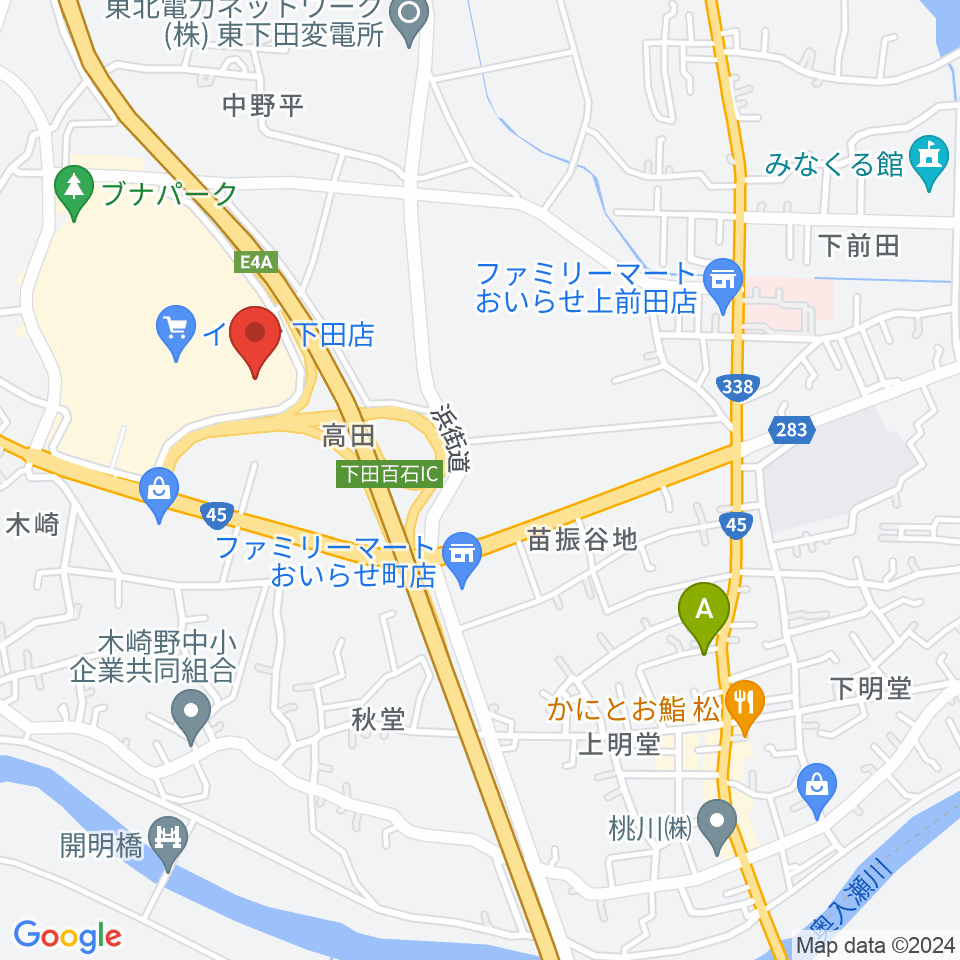 TOHOシネマズおいらせ下田周辺のホテル一覧地図