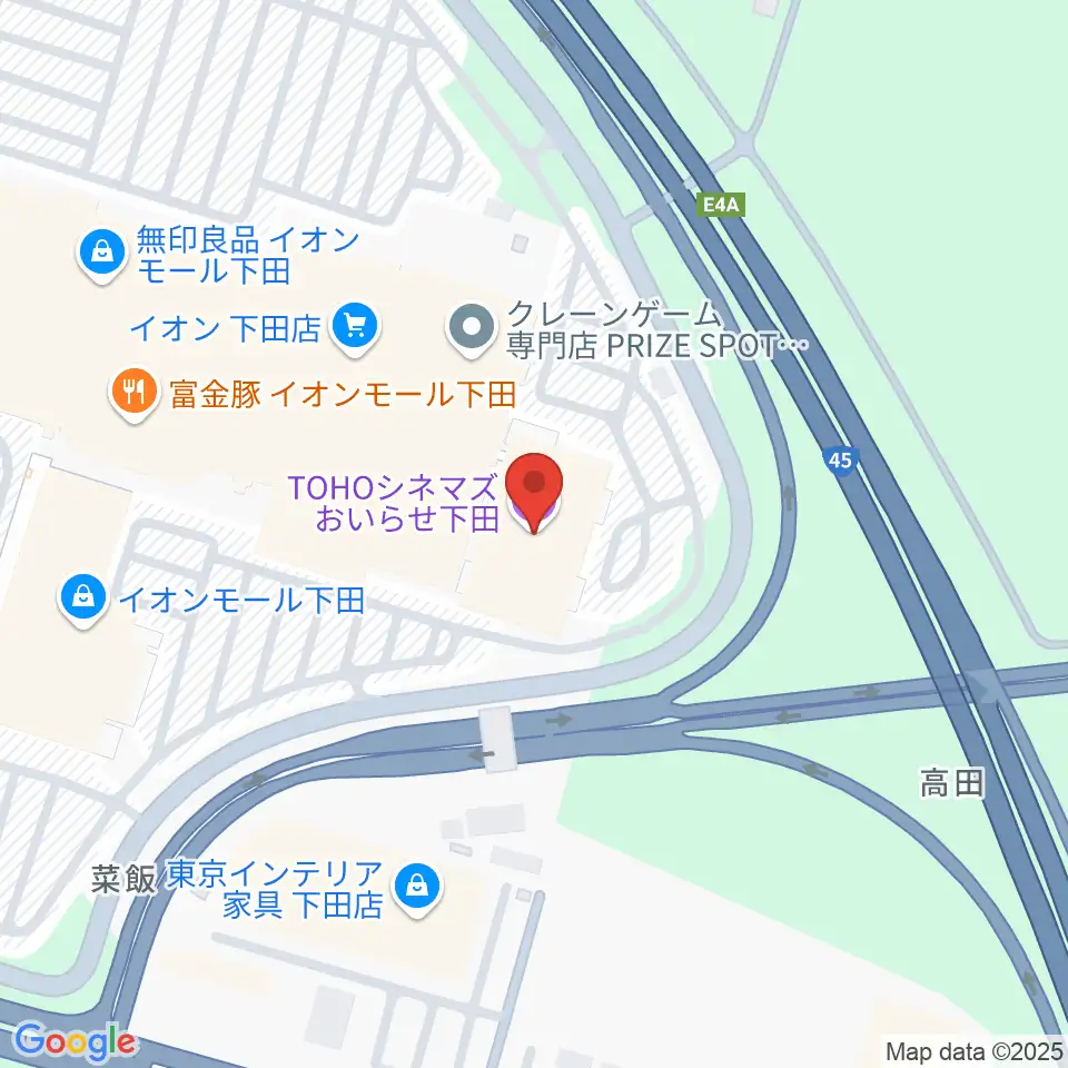 TOHOシネマズおいらせ下田周辺のホテル一覧地図