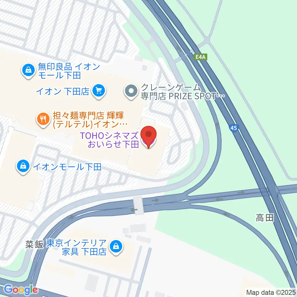 TOHOシネマズおいらせ下田周辺のホテル一覧地図