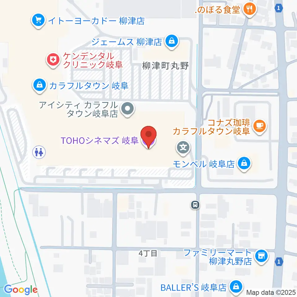 TOHOシネマズ岐阜周辺のホテル一覧地図
