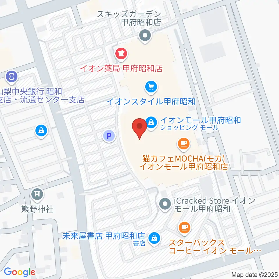 TOHOシネマズ甲府周辺のホテル一覧地図
