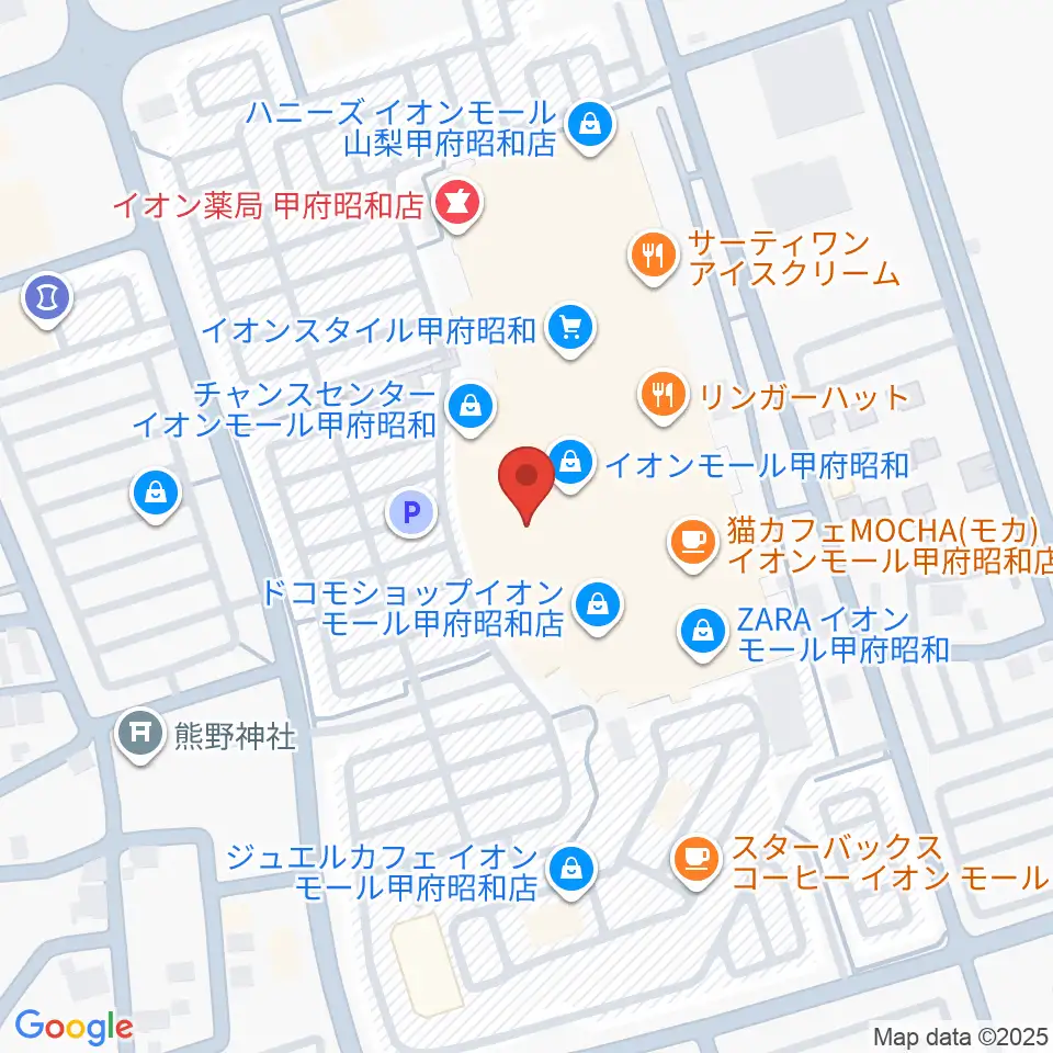 TOHOシネマズ甲府周辺のホテル一覧地図